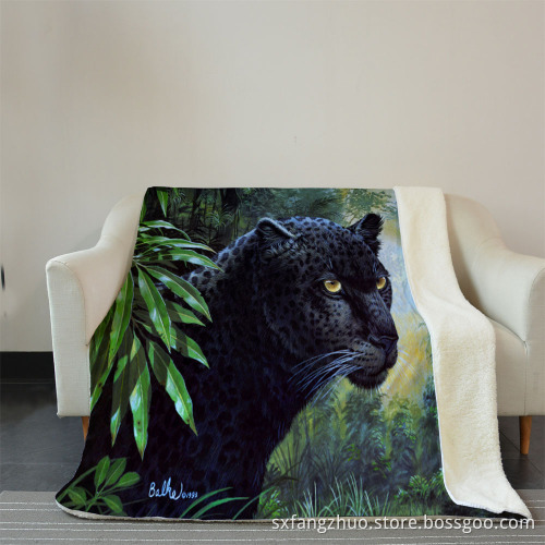 3D animal design super soft warm and cosy throw bed blanket